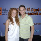 María Castro y Christian Gálvez posan para una campaña de Telecinco