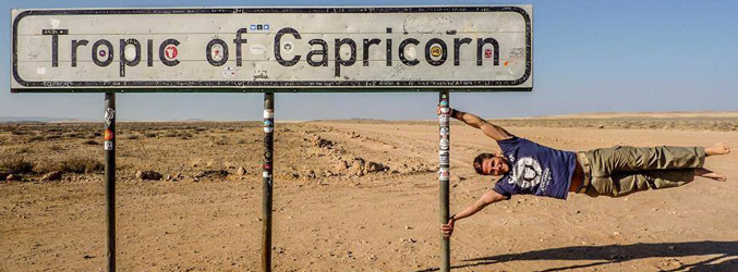 Gotzon Mantuliz en el Trópico de Capricornio