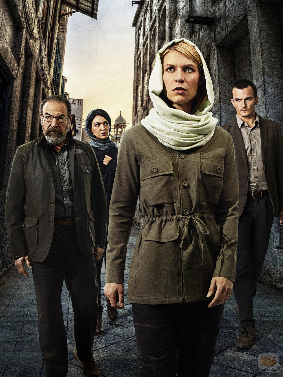 Poster grupal de la cuarta temporada de 'Homeland'
