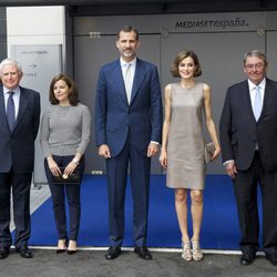 El rey Felipe VI visita Mediaset España con motivo de su 25 aniversario