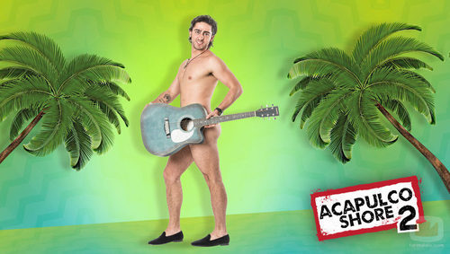 Caballero, al desnudo, participante de 'Acapulco Shore 2'