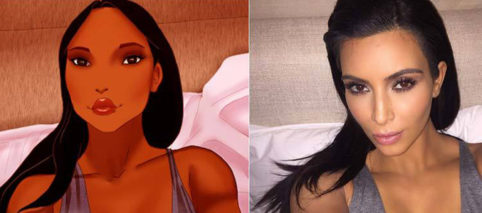 Pocahontas se convierte en Kim Kardashian
