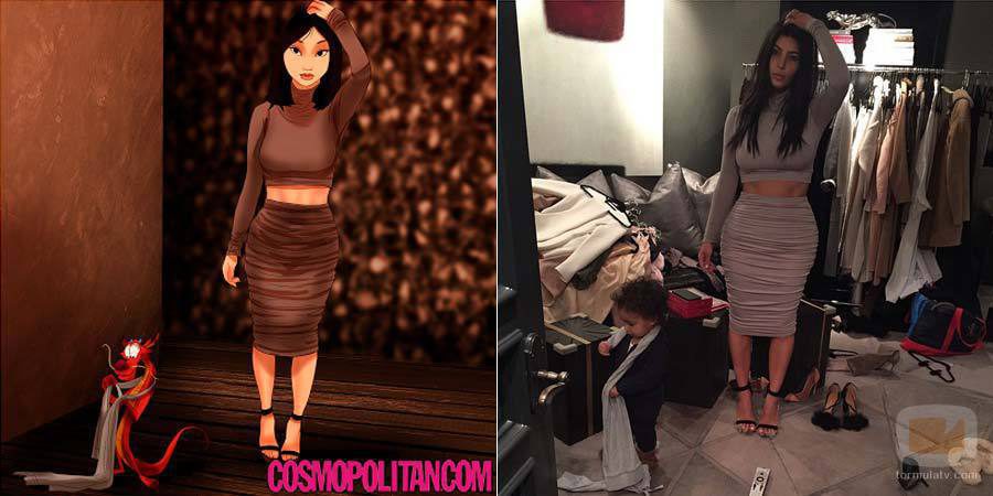 Mulán se convierte en Kim Kardashian