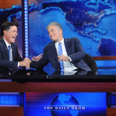 Stephen Colbert y Jon Stewart en el último 'The Daily Show'