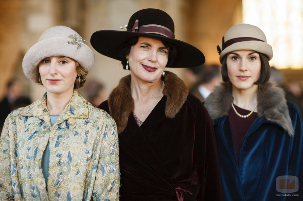 Lady Edith, Cora Crawley y Lady Mary en las fotos promocionales de 'Downton Abbey'