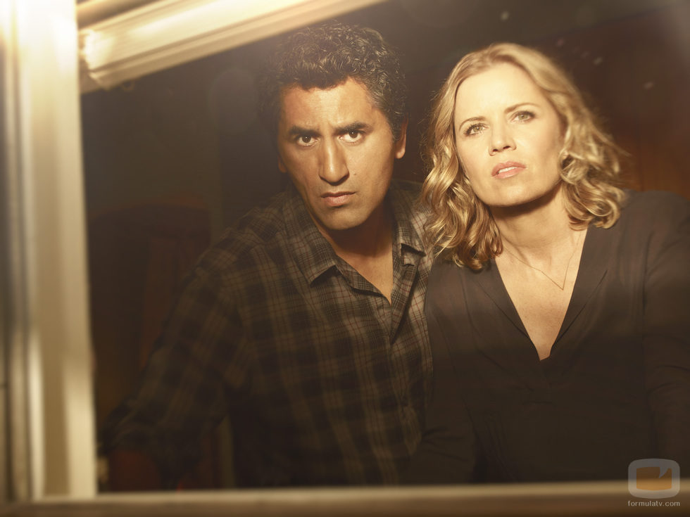 Cliff Curtis y Kim Dickens en 'Fear The Walking Dead'