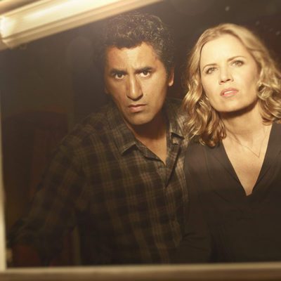 Cliff Curtis y Kim Dickens en 'Fear The Walking Dead'