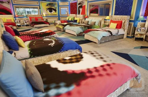 Dormitorio al estilo pop de la casa de 'Celebrity Big Brother' de Channel 5
