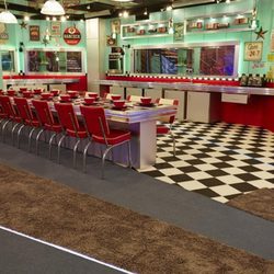 El estilo de los años 50 reina en la cocina del 'Celebrity Big Brother' 