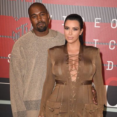Kanye West y Kim Kardashian en los MTV Video Music Awards 2015