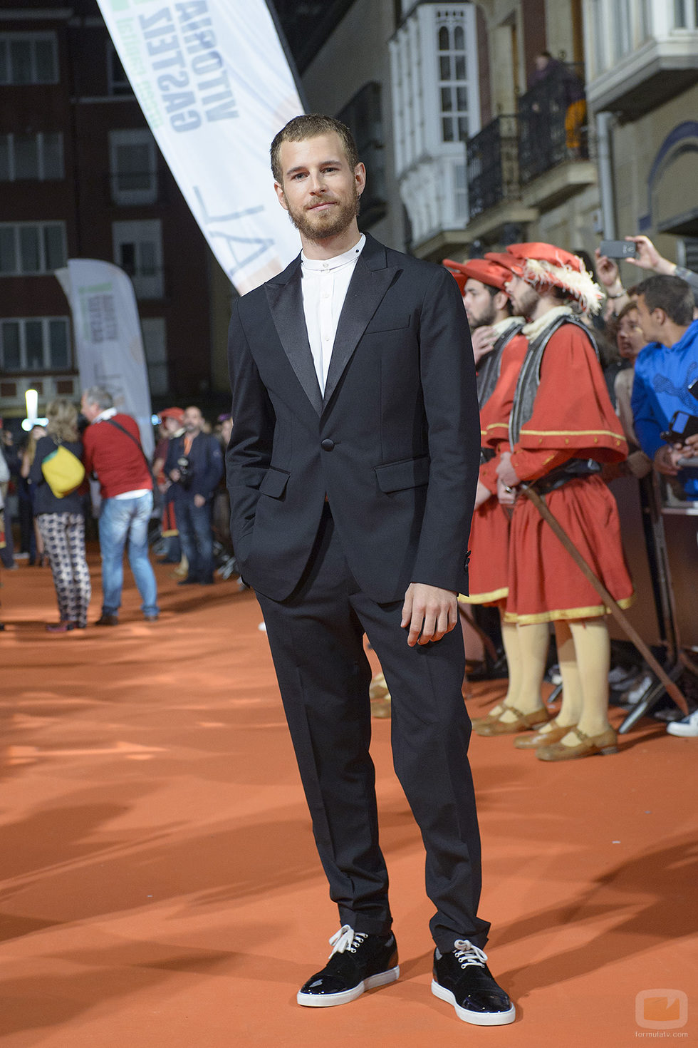Álvaro Cervantes en el estreno de 'Carlos, Rey Emperador' en el FesTVal