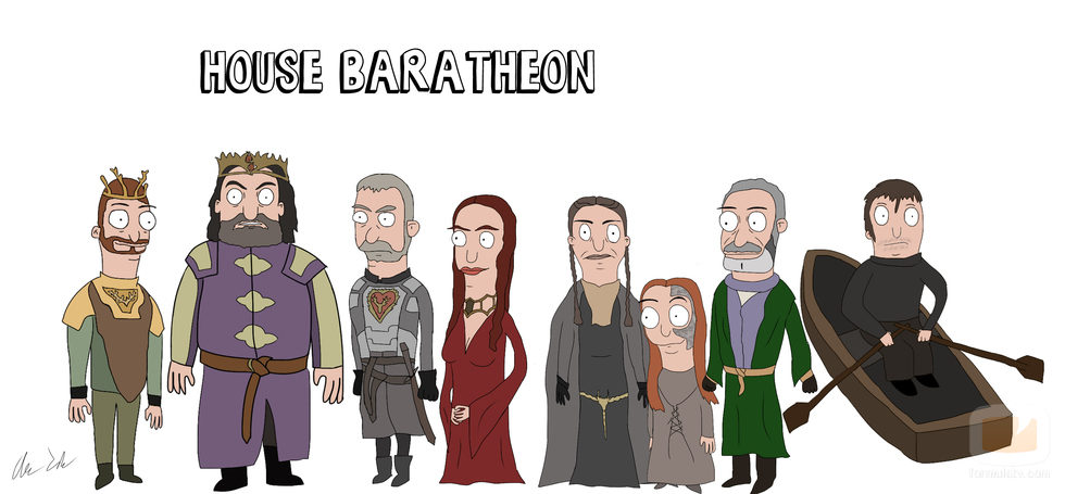 La Casa Baratheon, de 'Juego de tronos', al estilo 'Bob's Burgers'