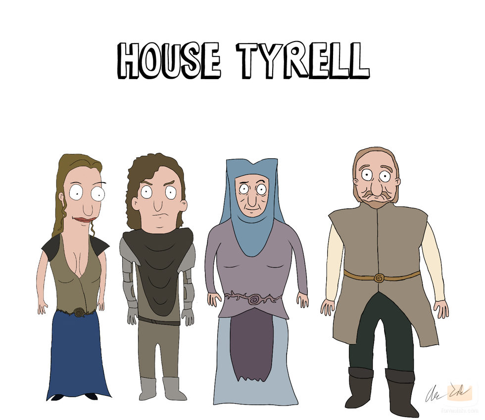La Casa Tyrell, de 'Juego de tronos', al estilo 'Bob's Burgers'