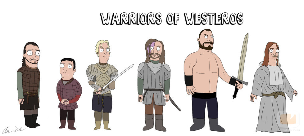 Los guerreros de Poniente, de 'Juego de tronos', al estilo 'Bob's Burgers'