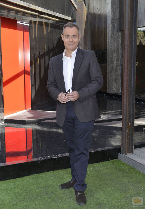 Jordi González posando para la prensa en la presentación de la nueva edición de 'GH'