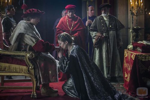 Germana de Foix jura a Carlos en Castilla en 'Carlos, Rey Emperador'