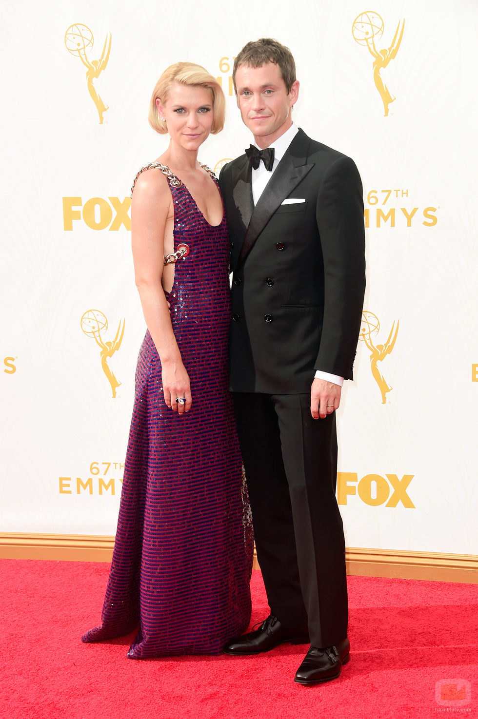 Claire Danes y Hugh Dancy en los Emmy 2015