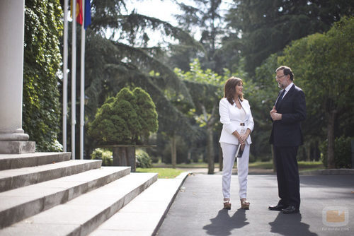 Ana Rosa y Mariano Rajoy (PP) en La Moncloa