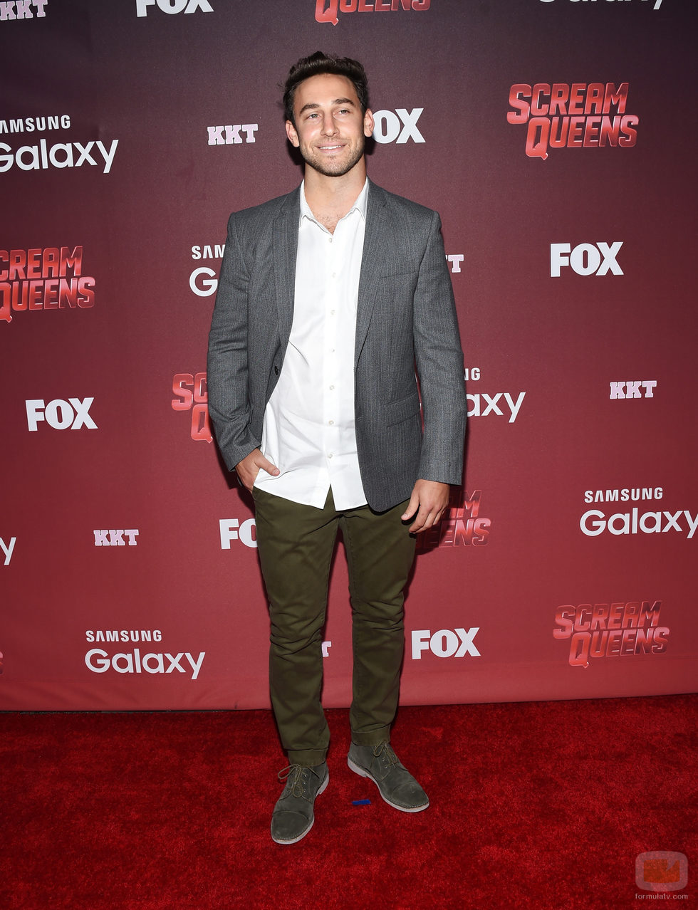 Evan Paley, el más informal en el preestreno de 'Scream Queens'