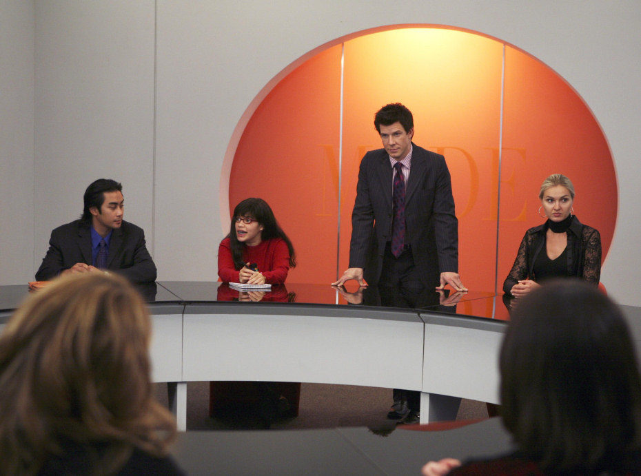 Eric Mabius en una reunión