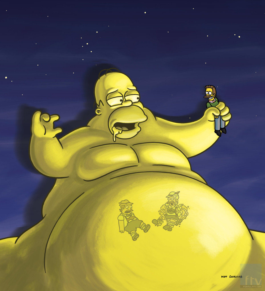 Homer Simpson gordo