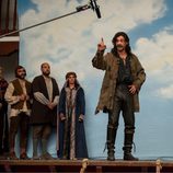 Los actores en mitad del rodaje de la segunda temporada de 'El Ministerio del Tiempo'