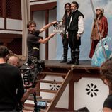 Rodando la primera toma de la nueva escena de 'El Ministerio del Tiempo'