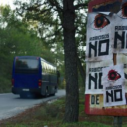 El autobús de 'Rabia' hacia la huida.