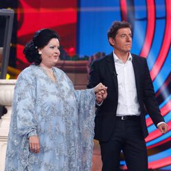 Ruth Lorenzo como Montserrat Caballé junto a Manel Fuentes en 'Tu cara me suena'