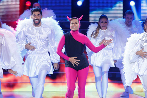 Silvia Abril es Miguel Bosé en 'Tu cara me suena'