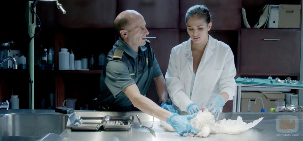 Olmos acude al laboratorio de Nuria en 'Olmos y Robles'