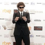 Pablo Ibáñez con su ganas de divertir en la alfombra de los Premios Iris 2015