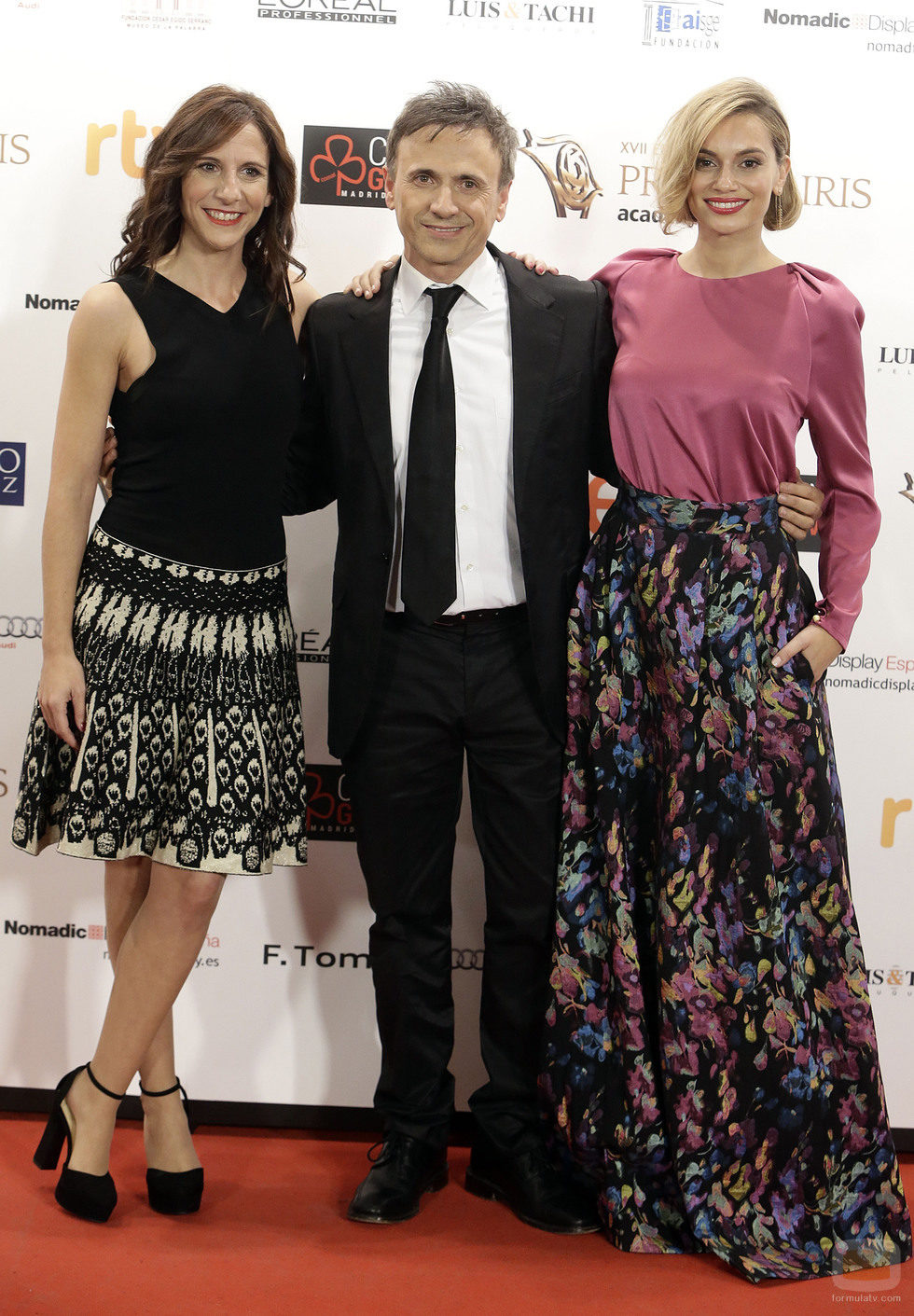 Malena Alterio, José Mota y Norma Ruiz juntos en los Premios Iris 2015