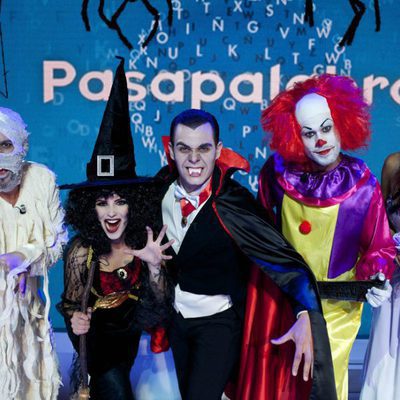 Jorge de Lucas, Andrea Duro, Christian Gálvez, José Lamuño y Patricia Yureña en 'Pasapalabra'