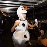 Taylor Swift disfrazada de Olaf en el Halloween 2015