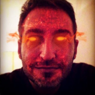 Frank Blanco disfrazado en Halloween 2015