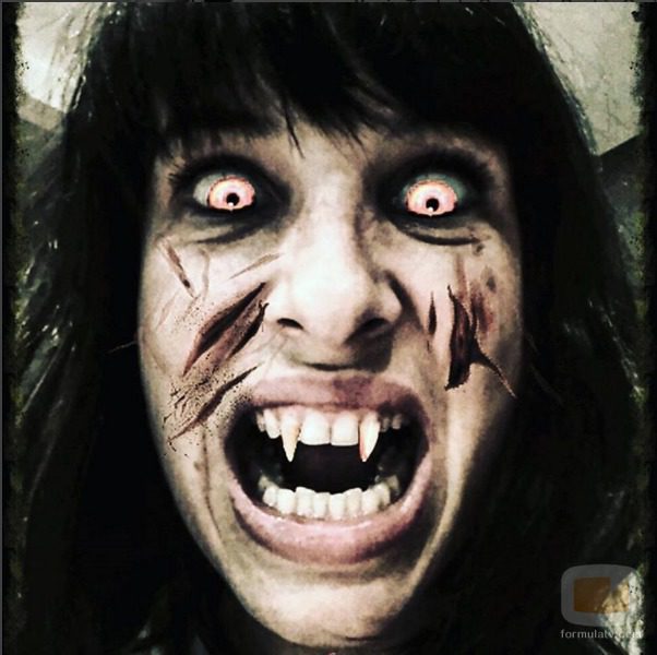Xenia Tostado, terrorífica en Halloween 2015