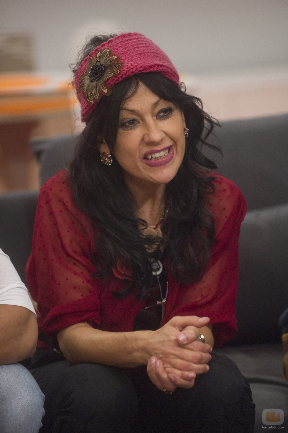 Maite, muy sonriente en la séptima gala de 'Gran Hermano 16'