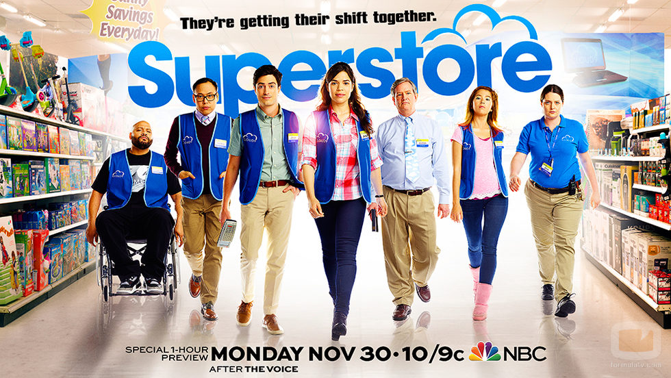 Cartel oficial del estreno de 'Superstore'