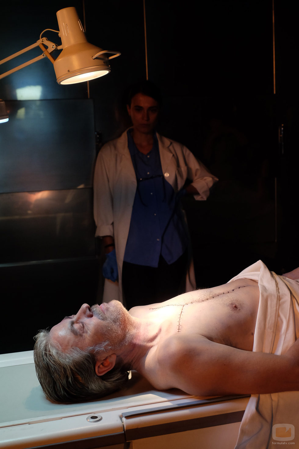 El cuerpo sin vida de Amancio en 'Mar de plástico'