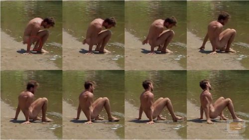 Secuencia de imágenes del desnudo y miembro viril de ''Dodo'' en 'Adán y Eva' Italia