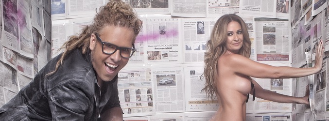 Torito estalla un televisor junto a Olvido Hormigos desnuda