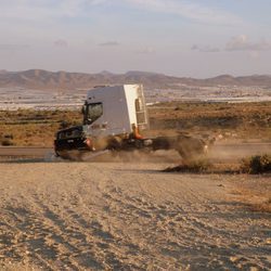 Accidente de coche en 'Mar de plástico'