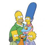 Homer, Marge, Bart, Lisa y Maggie Simpson