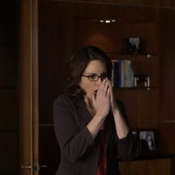 Tina Fey, sorprendida en '30 Rock'