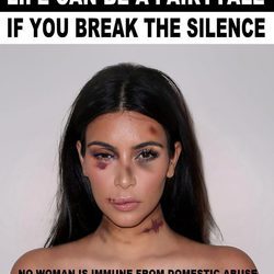 Kim Kardashian golpeada para "Break the Silence"