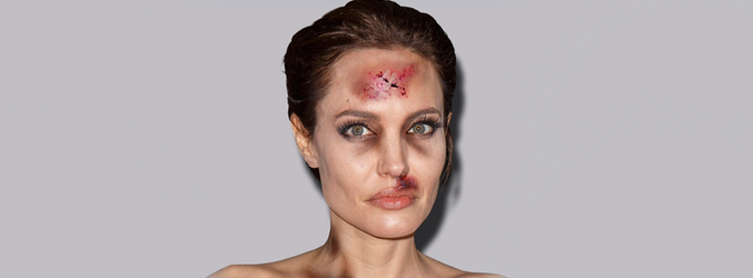 Angelina Jolie agredida para 