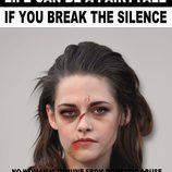 Kristen Stewart con la cara demacrada para "Break the Silence"