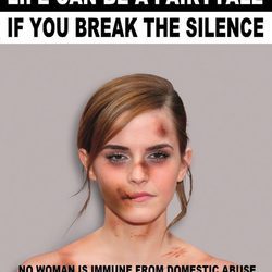 Emma Watson golpeada para "Break the silence"