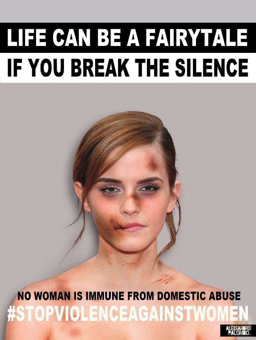 Emma Watson golpeada para "Break the silence"